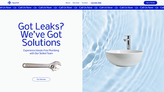  website templates - Plumbing Service (Modern)
